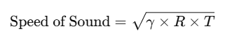 Speed of sound formula