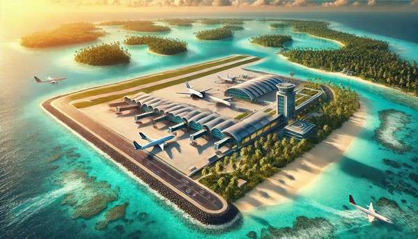 The fairytale appearance of Velana International Airport prepared with artificial intelligence