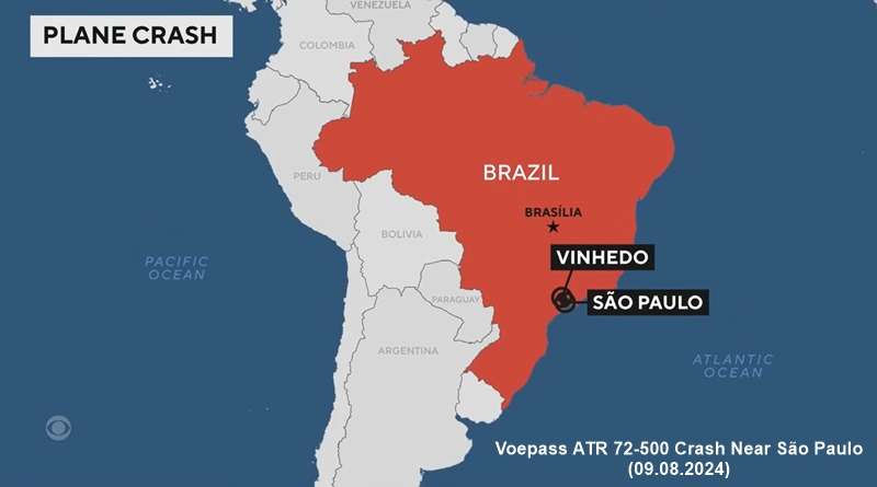 Voepass ATR 72-500 Crash Near São Paulo (09.08.2024): Ongoing Investigation Into Tragic Incident