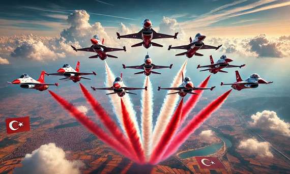 October 29 and the Turkish Stars Celebrating National Pride through Aerial Acrobatics