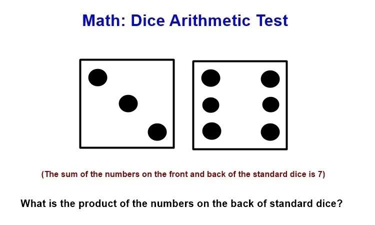 Math Dice Arithmetic T1-Q5