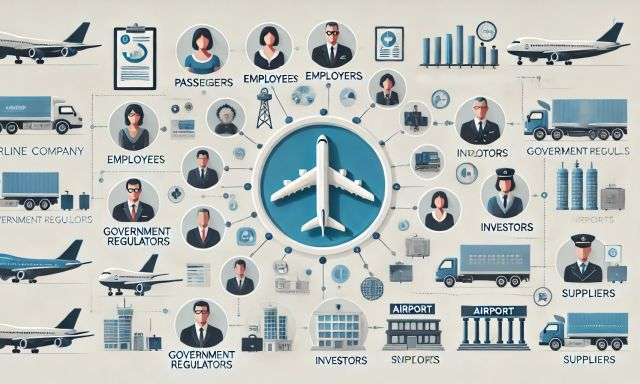 Understanding Stakeholders in an Airline Company